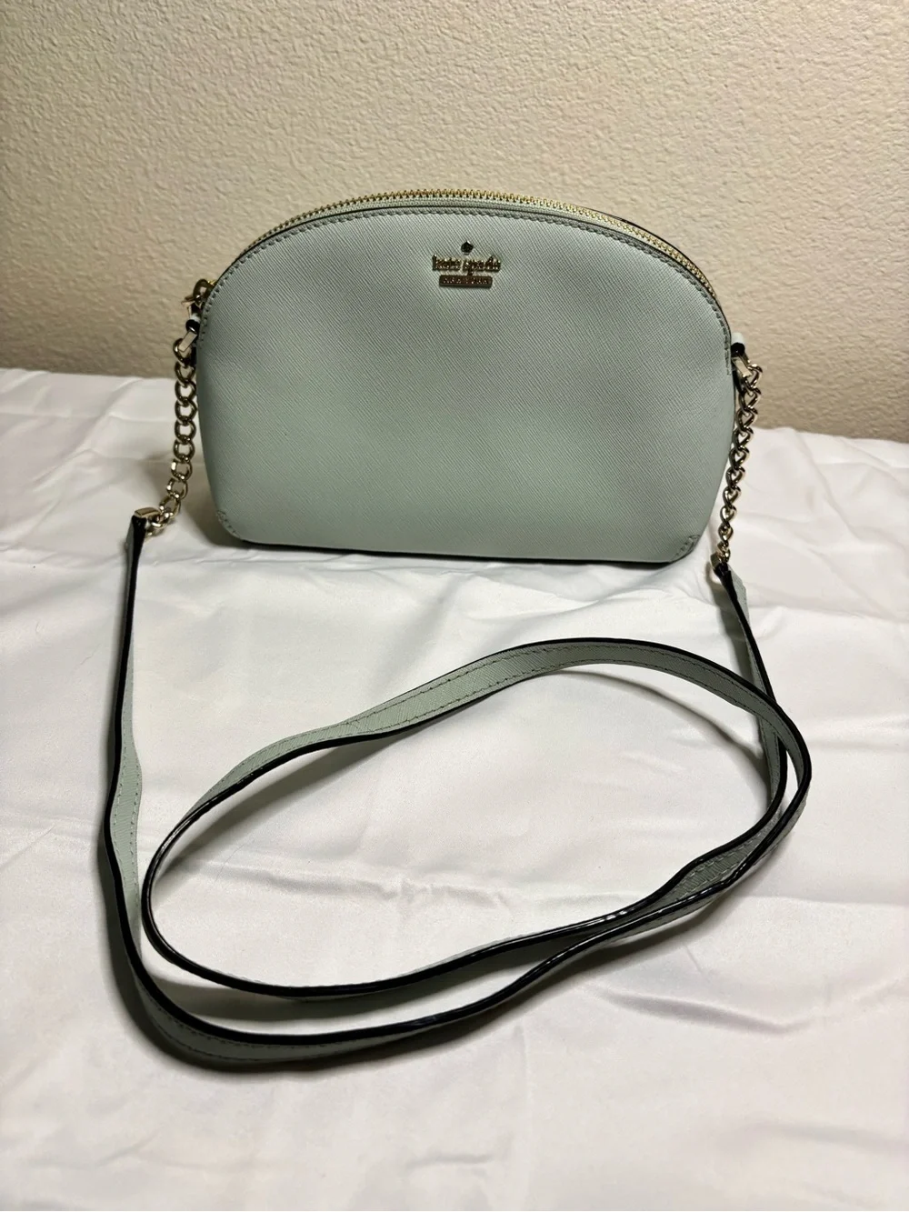 kate spade Perry Saffiano Leather Dome Crossbody